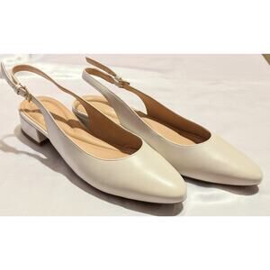 Easy Spirit Women's Cassius Slingback Low Pumps Ivory Size 7 N